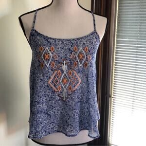 E Hanger M | Anthropologie Patterned Tank Size S